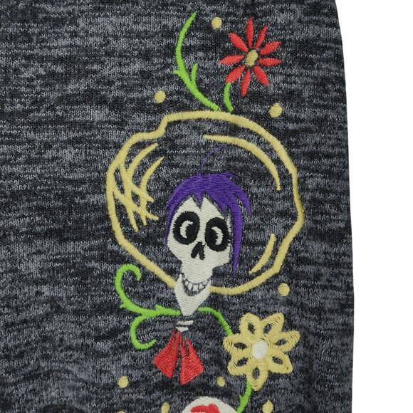 Disney Cardigan sz 5 Pixar Coco Miguel Embroidered Hood Cape Gothic Day of Dead - Picture 13 of 16